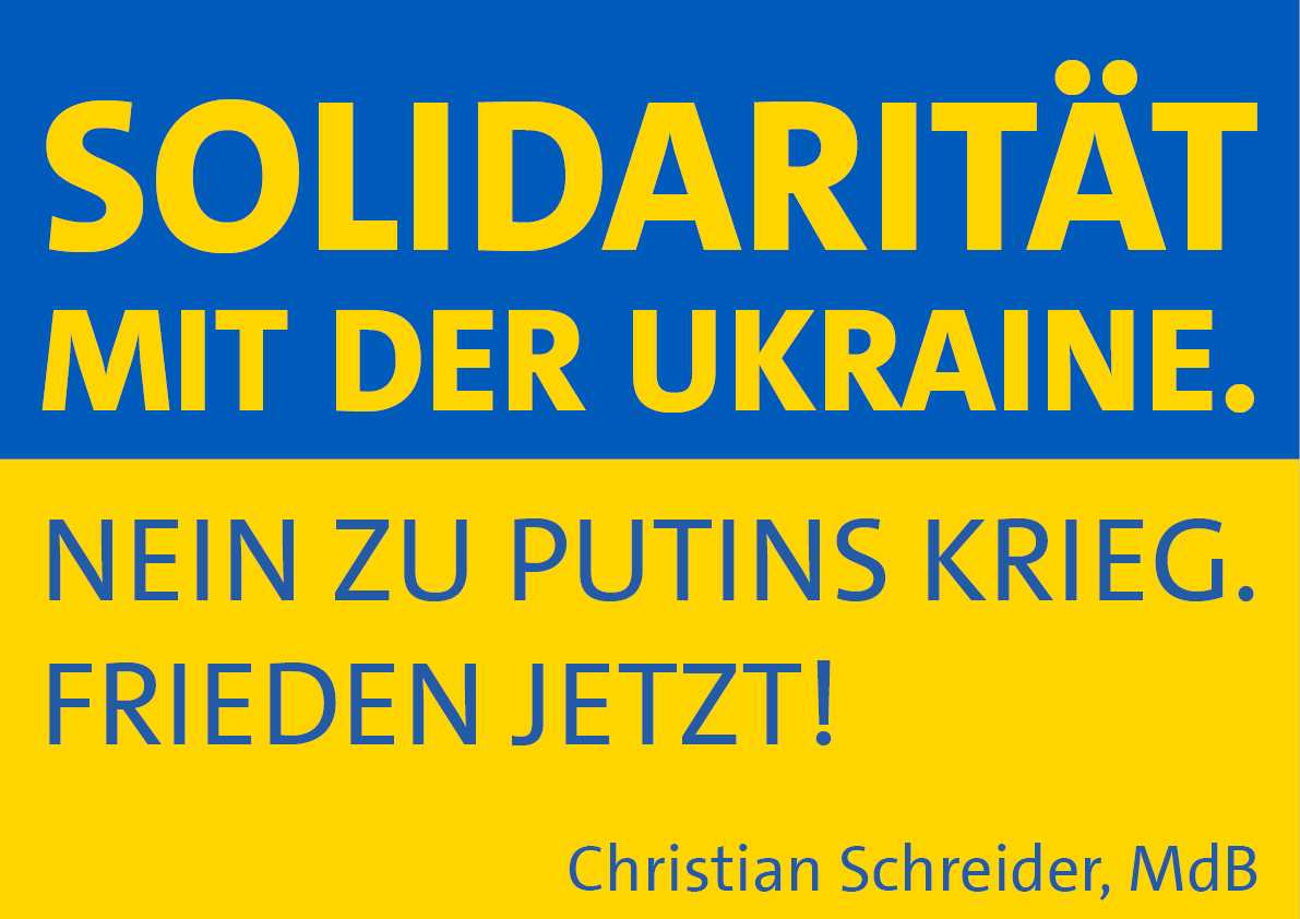 Solidarität mit der Ukraine Christian